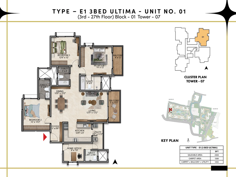 Prestige Southern Star Floor Plan