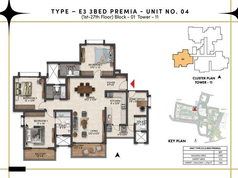 Prestige Southern Star Floor Plan