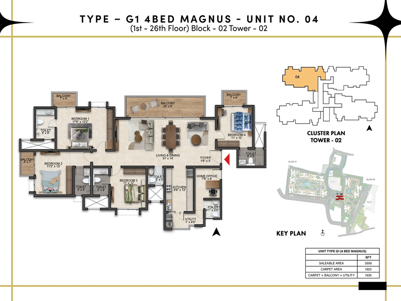 Prestige Southern Star Floor Plan