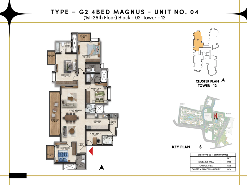 Prestige Southern Star Floor Plan